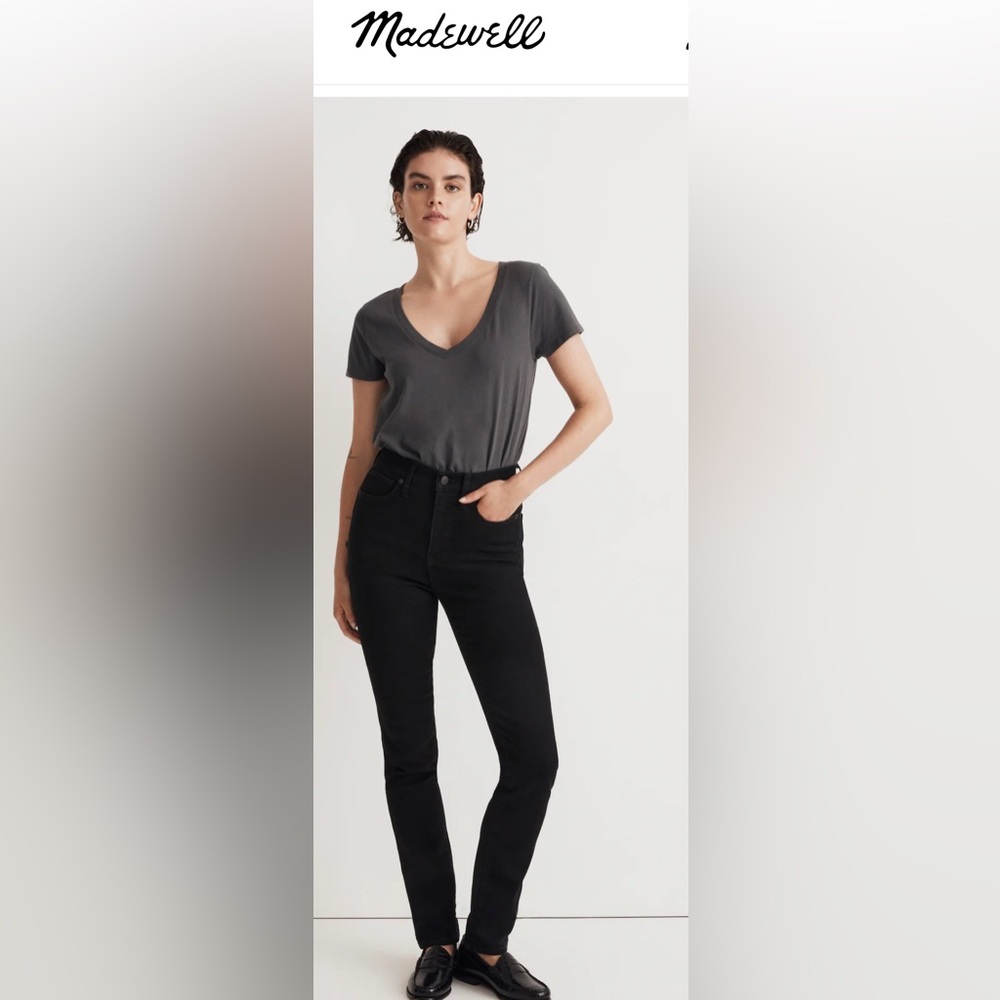 Madewell Women's High Rise Black Jeans